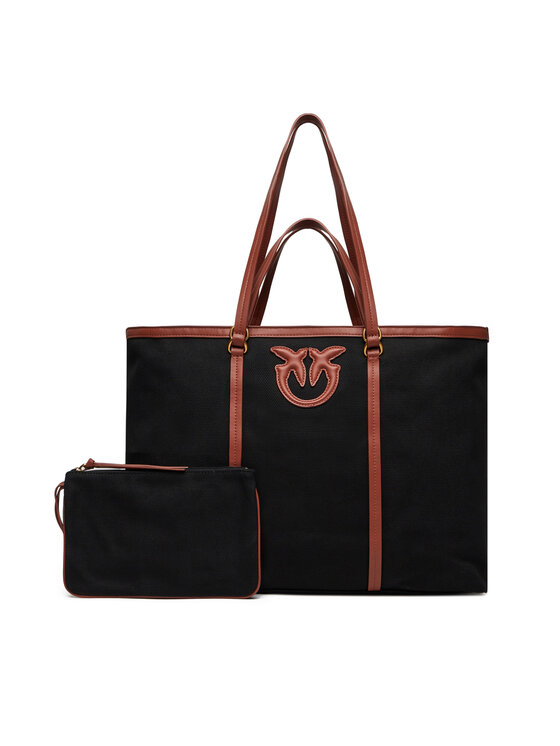 PINKO Дамска чанта Miranda Shopper Extra PE 25 PLTT 104715 A2G2 Черен за Жени цена