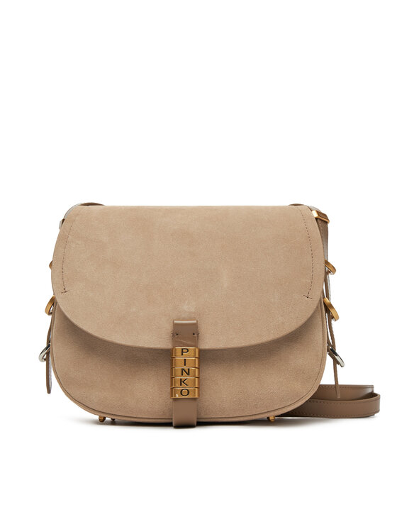 PINKO Дамска чанта Saddle Classic PE 25 PLTT 103830 A29N Бежов за Жени цена