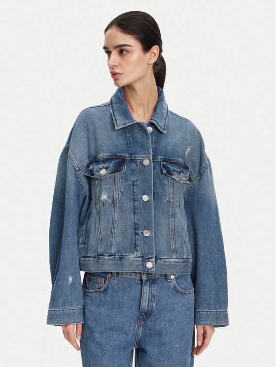 PINKO Дънково яке Gaborone 104644 Син Regular Fit за Жени цена