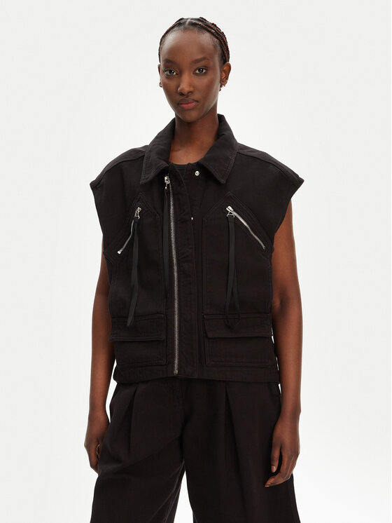 PINKO Елек Gerard Gilet 105237 A2M8 Черен Regular Fit за Жени цена