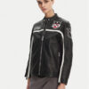 PINKO Кожено яке 105296 A2N5 Черен Regular Fit за Жени цена