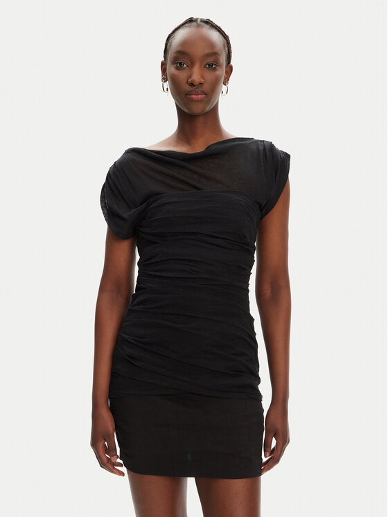 PINKO Коктейлна рокля Discoland 104872 A2GF Черен Slim Fit за Жени цена