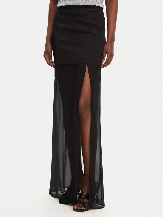 PINKO Макси пола Gaerzetta 104686 A2CO Черен Regular Fit за Жени цена
