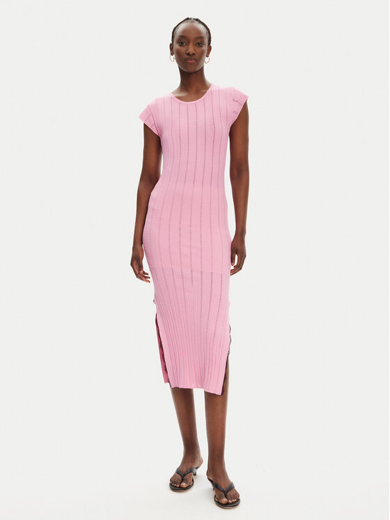 PINKO Плетена рокля 104745 A2FR Розов Regular Fit за Жени цена