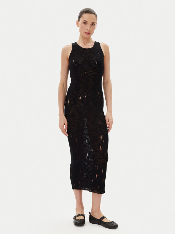PINKO Плетена рокля 105141 A2LP Черен Slim Fit за Жени цена