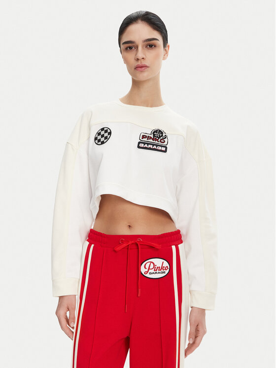 PINKO Суитшърт 105265 Бял Relaxed Fit за Жени цена