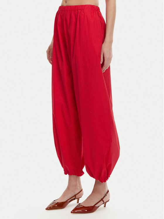 PINKO Текстилни панталони 105210 A2LD Червен Relaxed Fit за Жени цена
