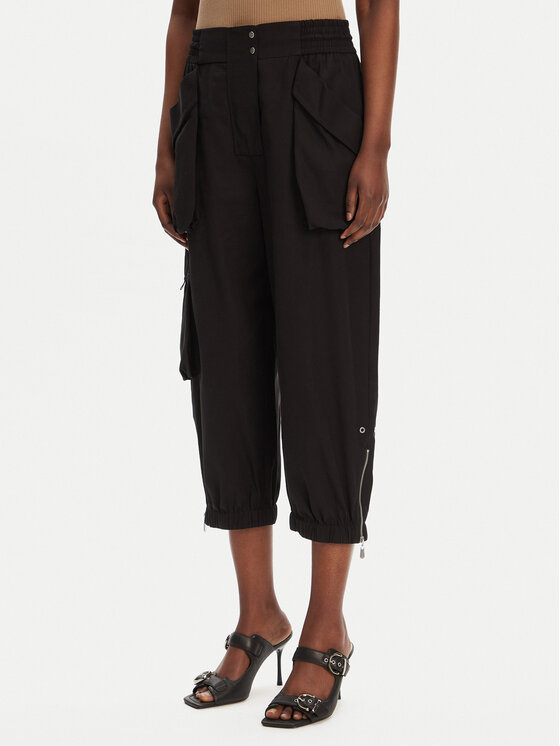 PINKO Текстилни панталони Vedrai 104704 A2ER Черен Regular Fit за Жени цена