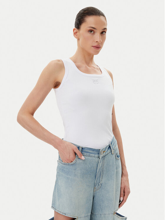 PINKO топ 100807 A2OF Z04 Бял Regular Fit за Жени цена