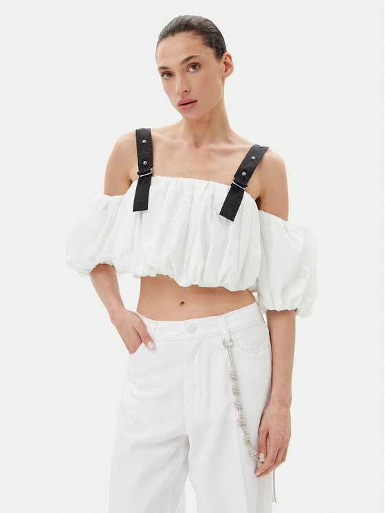 PINKO топ 105176 A2LD Бял Regular Fit за Жени цена