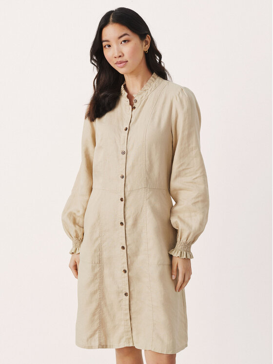 Part Two Ежедневна рокля Ruthie 30307551 Бежов Regular Fit за Жени цена