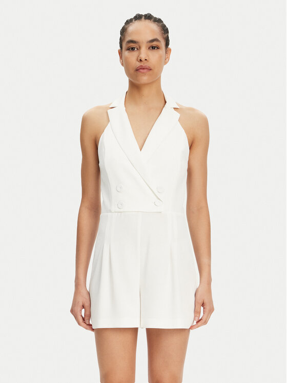 Patrizia Pepe Гащеризон 2T0088 A411 Бял Regular Fit за Жени цена