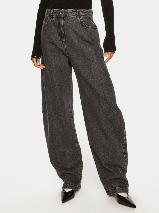Patrizia Pepe Дънки 8P0641 D1WZN K458 Черен Relaxed Fit за Жени цена