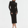 Patrizia Pepe Плетена рокля 2A2612/K002-K103 Черен Slim Fit за Жени цена