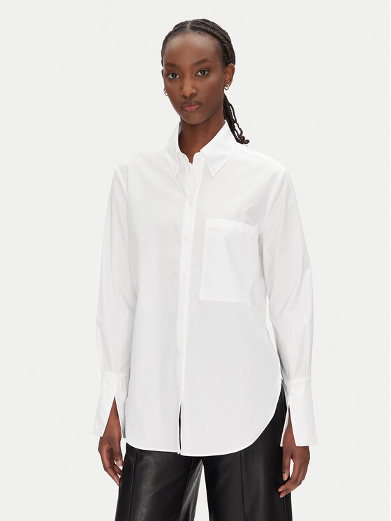 Patrizia Pepe Риза 8C0722/A4XB-W103 Бял Regular Fit за Жени цена