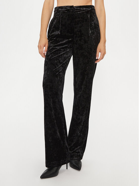 Patrizia Pepe Текстилни панталони 2P1558/J050-K103 Черен Relaxed Fit за Жени цена