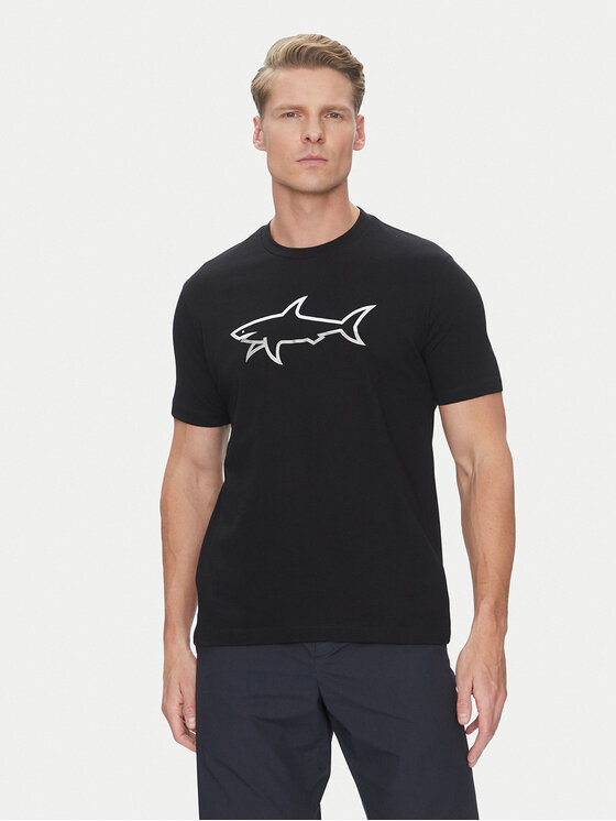 Paul&Shark Тишърт 25411078 Черен Regular Fit за Мъже цена