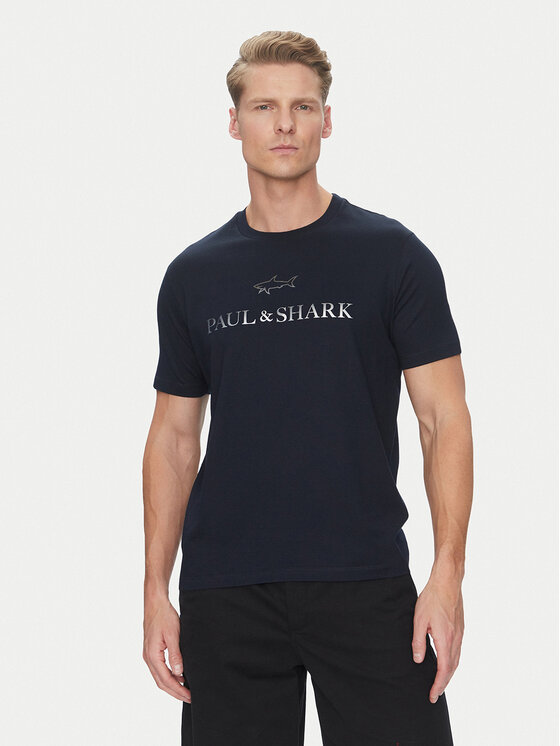 Paul&Shark Тишърт C0P1239 Тъмносин Regular Fit за Мъже цена