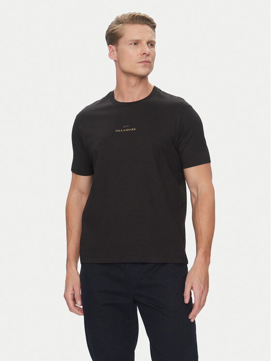 Paul&Shark Тишърт C0P1240 Черен Regular Fit за Мъже цена
