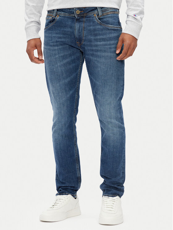 Pepe Jeans Дънки PM207391 Син Tapered Fit за Мъже цена