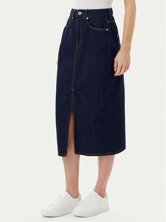 Pepe Jeans Дънкова пола PL901186 Син Regular Fit за Жени цена