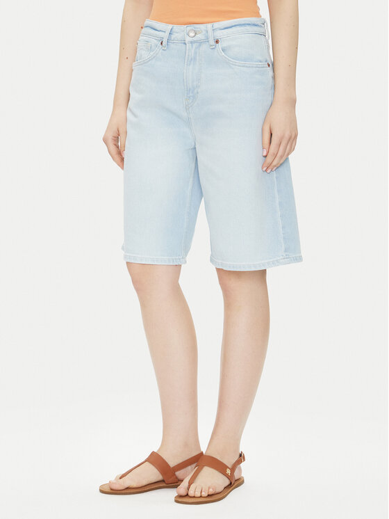 Pepe Jeans Дънкови шорти PL801176 Син Loose Fit за Жени цена