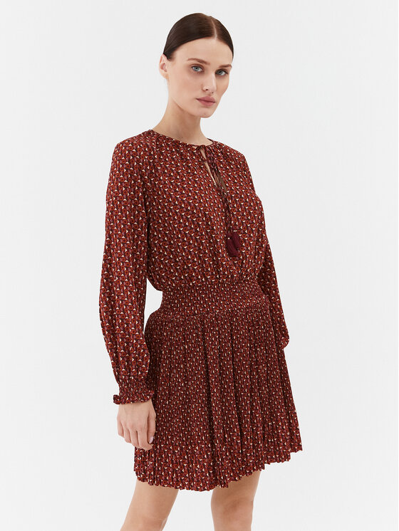Pepe Jeans Ежедневна рокля Katri PL953422 Кафяв Regular Fit за Жени цена