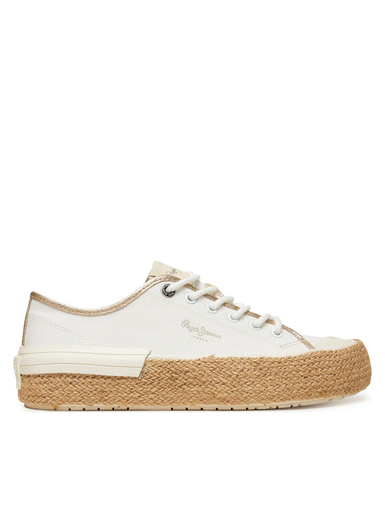 Pepe Jeans Еспадрили Samoi Mix PLS31595 Бял за Жени цена
