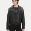 Pepe Jeans Кожено яке Fantasy PL402523 Черен Regular Fit за Жени цена