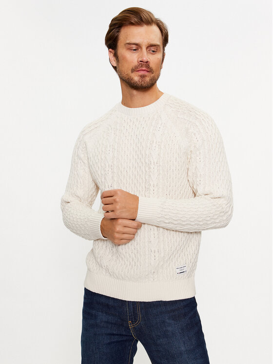 Pepe Jeans Пуловер Sly PM702378 Екрю Regular Fit за Мъже цена