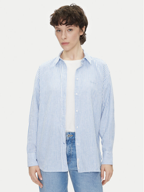Pepe Jeans Риза Dream PL305033 Син Loose Fit за Жени цена