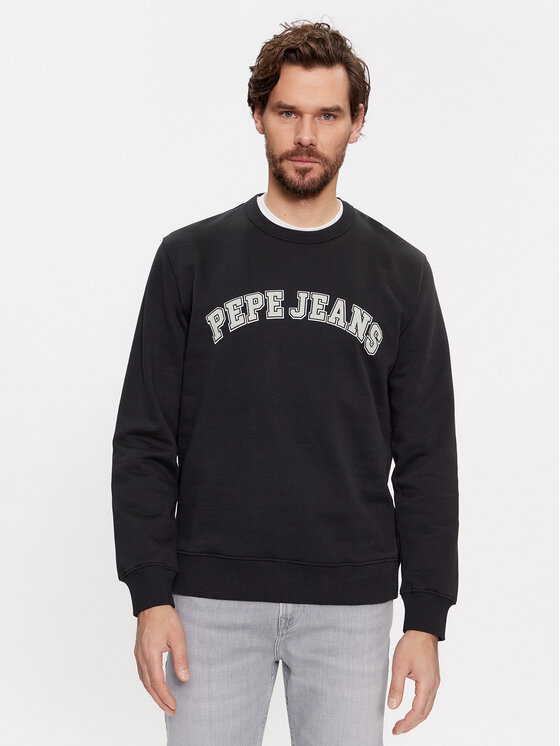 Pepe Jeans Суитшърт Raven PM582555 Черен Regular Fit за Мъже цена