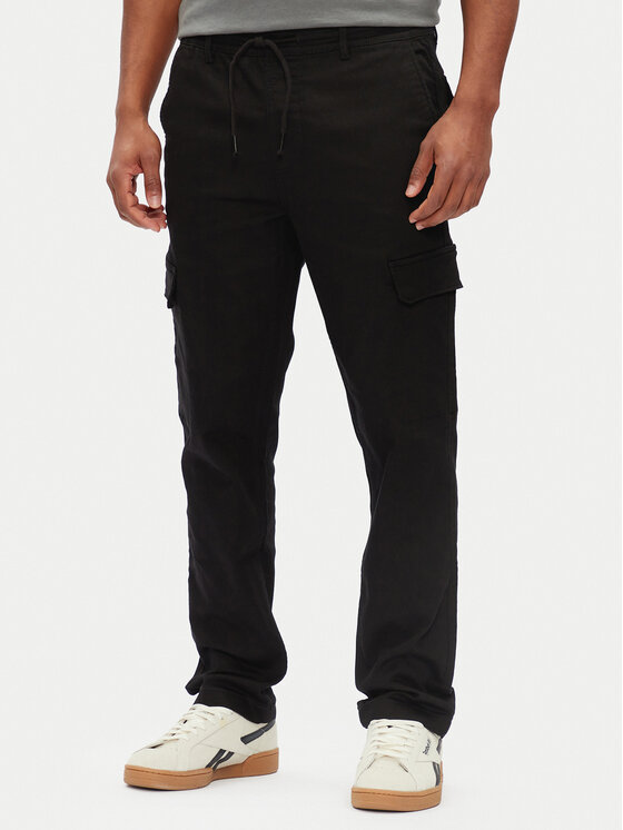 Pepe Jeans Текстилни панталони PM211725 Черен Slim Fit за Мъже цена