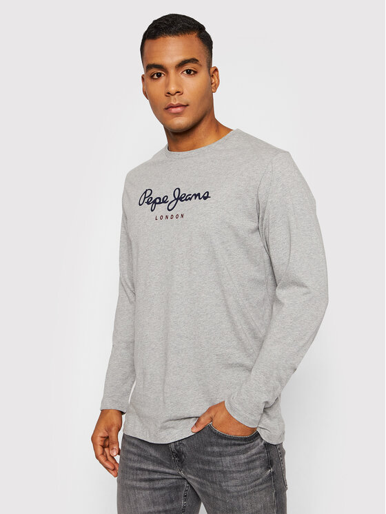 Pepe Jeans Тениска с дълъг ръкав Eggo PM508209 Сив Regular Fit за Мъже цена