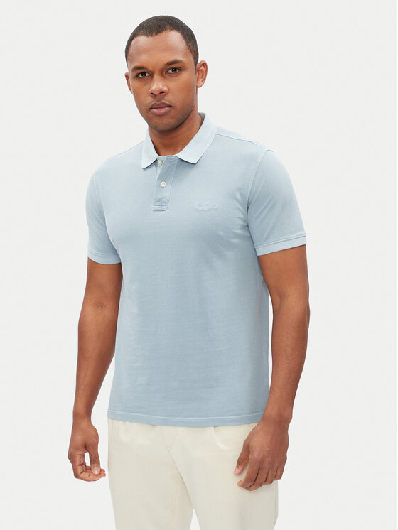 Pepe Jeans Тениска с яка и копчета New Oliver PM542099 Син Regular Fit за Мъже цена