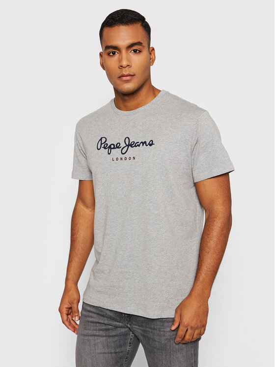 Pepe Jeans Тишърт Eggo PM508208 Сив Regular Fit за Мъже цена