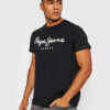 Pepe Jeans Тишърт Original PM508210 Черен Slim Fit за Мъже цена