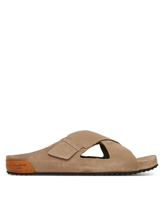 Pepe Jeans Чехли Corby Cross PMS90124 Бежов за Мъже цена