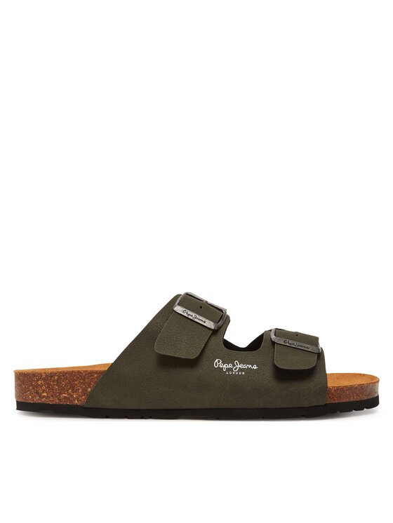 Pepe Jeans Чехли PMS90110 Каки за Мъже цена