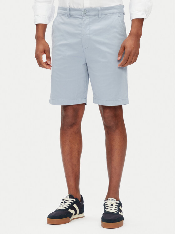 Pepe Jeans Шорти от плат PM801181 Светлосиньо Regular Fit за Мъже цена