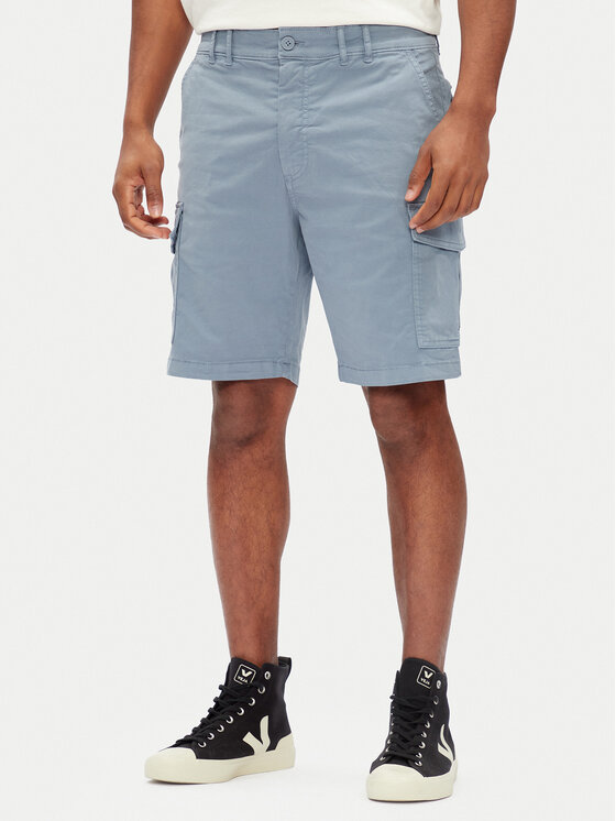 Pepe Jeans Шорти от плат Seasonal PM801179 Син Regular Fit за Мъже цена