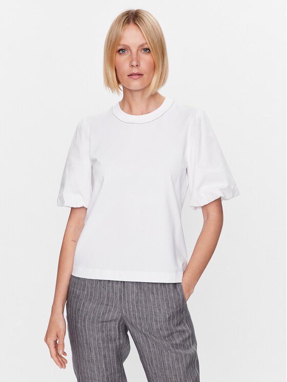 Peserico Тишърт S06654J0 Бял Regular Fit за Жени цена