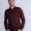 Petrol Industries Пуловер M-3030-KWC207 Бордо Slim Fit за Мъже цена