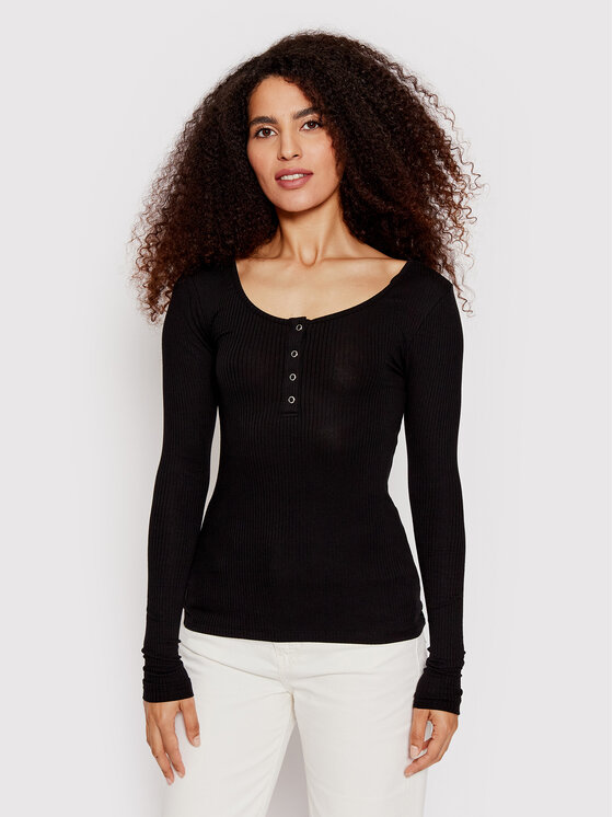 Pieces Блуза Kitte 17101437 Черен Slim Fit за Жени цена