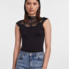 Pieces Боди 17096887 Черен Slim Fit за Жени цена