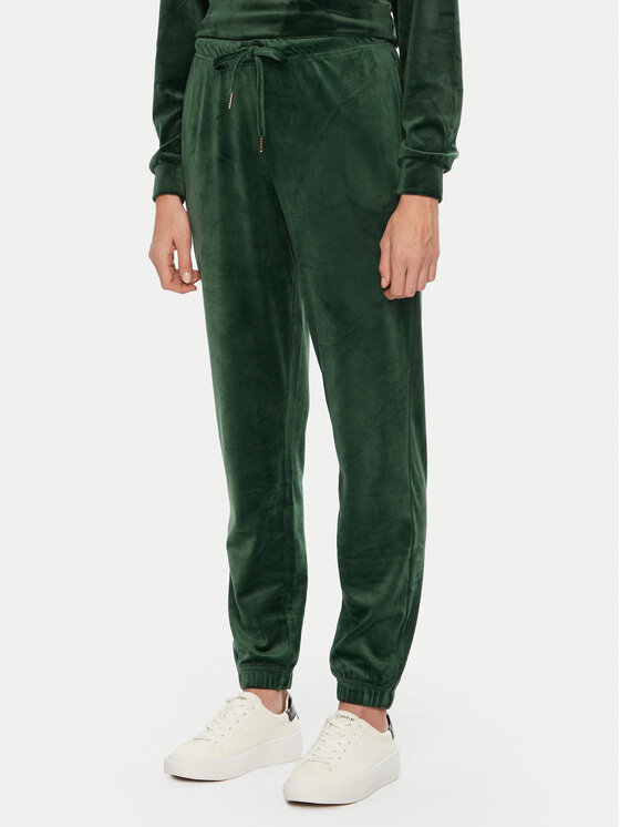 Pieces Долнище анцуг Silli 17154432 Зелен Regular Fit за Жени цена