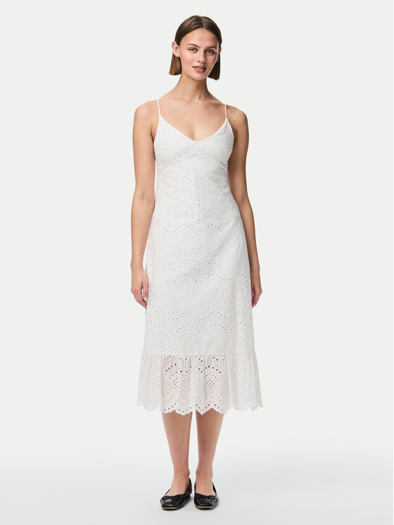 Pieces Лятна рокля Vilde 17156565 Бял Regular Fit за Жени цена