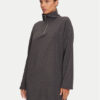 Pieces Плетена рокля 17152929 Сив Loose Fit за Жени цена