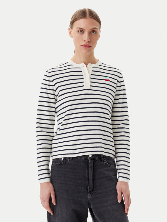 Pieces Пуловер Senna 17156406 Екрю Regular Fit за Жени цена