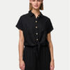 Pieces Риза Pia 17154736 Черен Regular Fit за Жени цена
